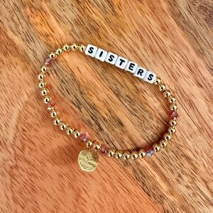 Gold Beaded Sisters Bracelet
